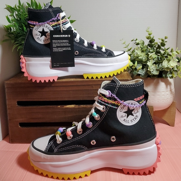 Converse Run Star Hike Platform Embroidered Bracelet Women's Sz - Picture 11 of 16